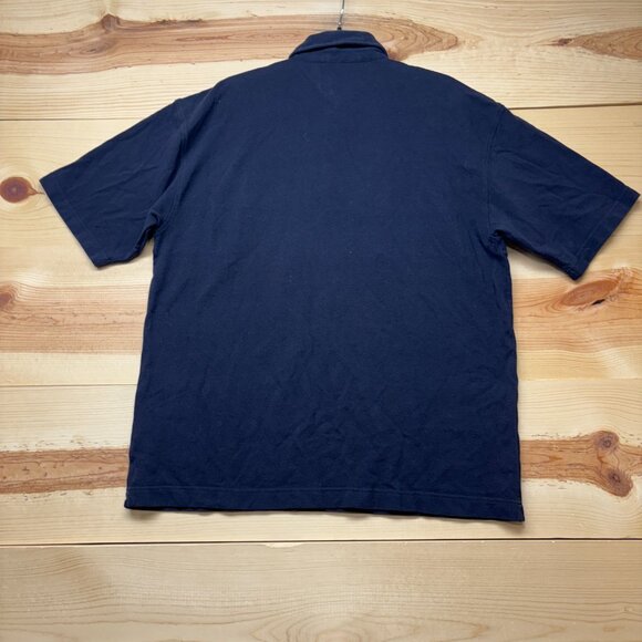 Vintage Tommy Hilfiger Polo Shirt Mens XL Blue Navy Anchor Boating Nautical Knit - Picture 9 of 11
